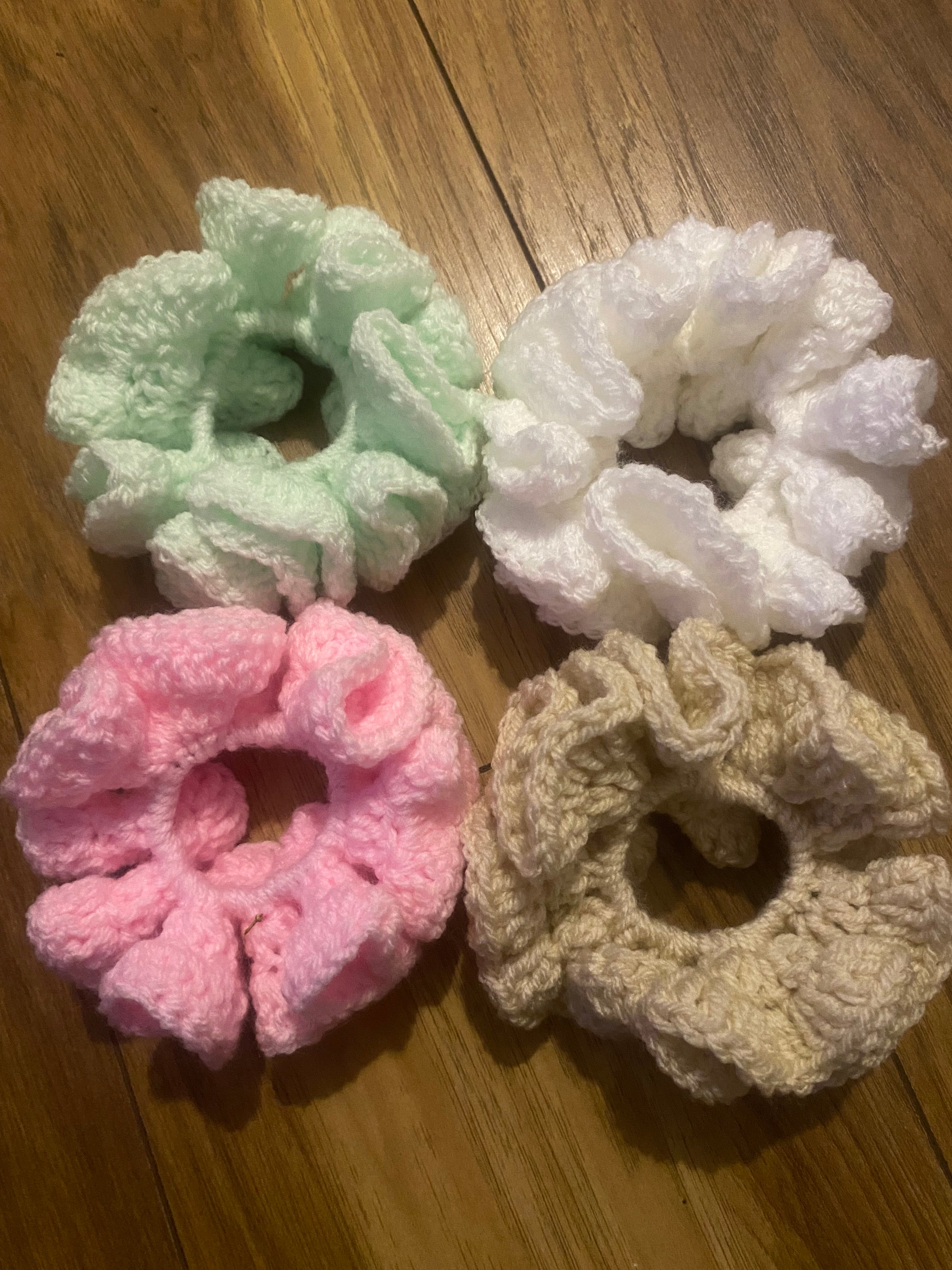 Crochet Hair Scrunchies