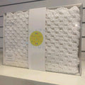 Handmade crochet baby blanket white