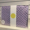 Handmade crochet baby blanket lilac