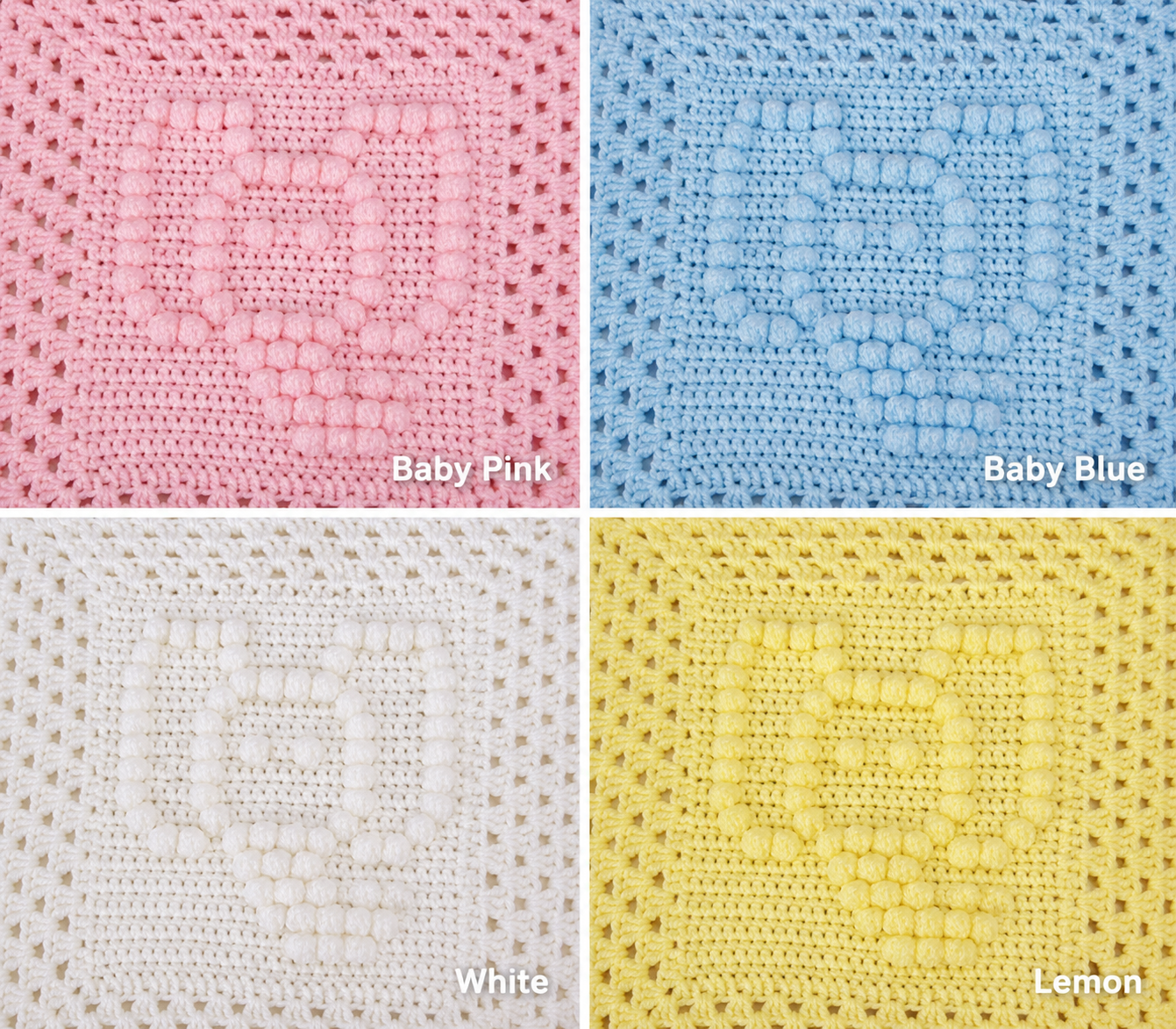 *Pre Order*Elephant handmade crochet baby blanket