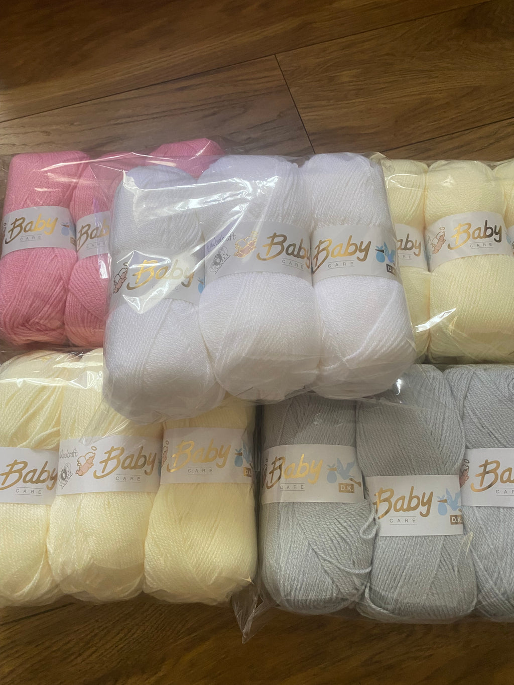 Woolcraft Baby Care wool. 3x100g balls