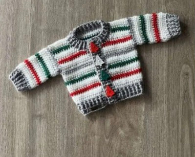 Christmas Cardigan Crochet Pattern (PDF)