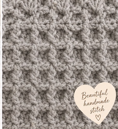 Grey Waffle Handmade Crochet Baby Blanket | Crochelle Creations UK